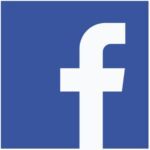 Facebook logo white f on blue